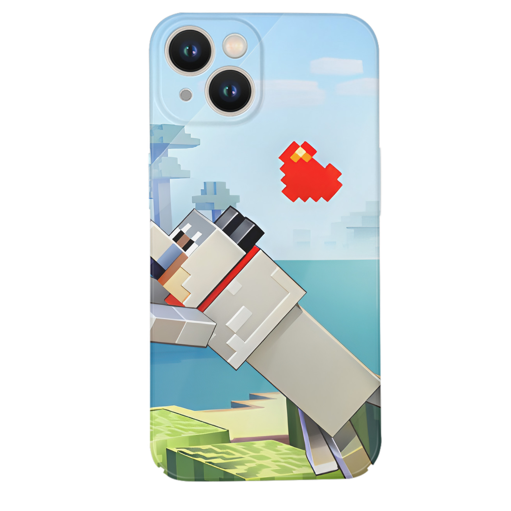 （画像用） マインクラフト ブロックの世界 Minecraft MC Block world 【iPhone 14シリーズ対応】ハードケース